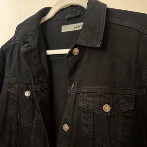 Topshop Moto Black Denim Jacket